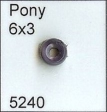 5240 Pony 6mm Wampum Bead Quahog Face Drilled