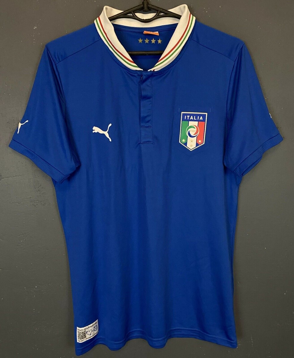 Puma イタリア代表 2013 サッカーシャツ L Italy 2011 2012 2013 Home Football Shirt Soccer Jersey Puma Button