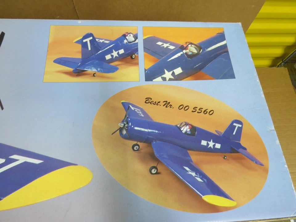 NOS Jamara Germany ARF Corsair RC WWII War Plane 61.4" 1560 mm WS 7.71 Lb 3.5 Kg - Image 3 of 4