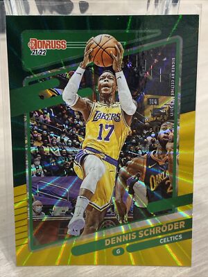 2021-22 Donruss Holo Laser Dennis Schröder Lakers LeBron Kobe Franz Wagner RARE