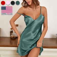 Sexy Women's Lingerie Silk Satin Underwear Night Dress Comfortable Sleepwear