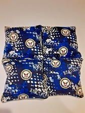 4 Cornhole Bean Bag Set U. S Military United States Navy