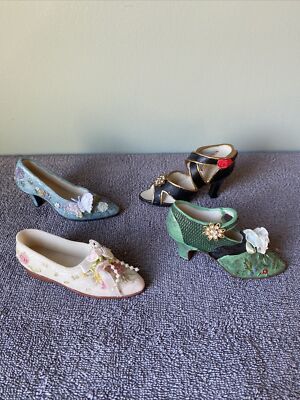 Resin 3D Shoes Set Of 4 Representing Different Eras In Time