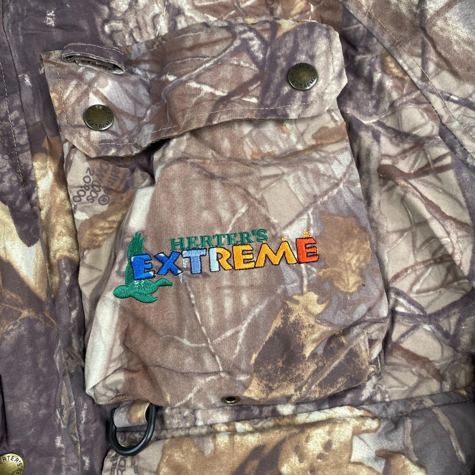 Herters Extreme 3-In-1 Gore Tex Hunting Jacket Men Large Hardwood Camo Insulated - Image 4 of 4