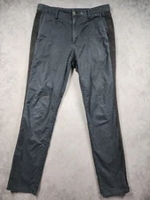 Rag & Bone $250 Workman Pant With Side Stripe In Navy/Black Size 34 Classic 90s