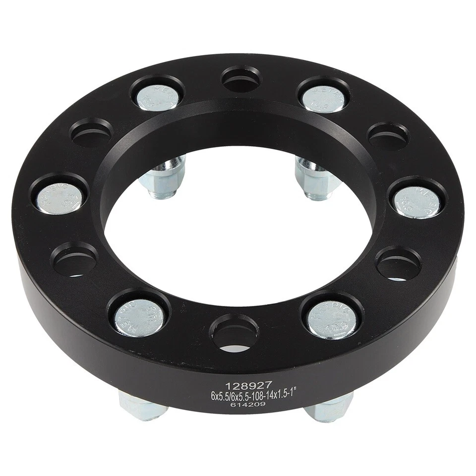 2Pcs 1" or 25mm 6x5.5 Wheel Spacers 14x1.5 For Chevrolet Suburban 1500 2000-2014 - Imagem 3 de 4