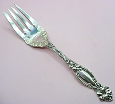 Simpson Hall Miller International Sterling Frontenac Lily Salad Fork 6 3/4"