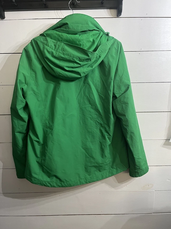 Chaqueta impermeable para mujer L.L.Bean Trail polar 3 en 1 capa de lluvia verde medio Foto 4 de 4