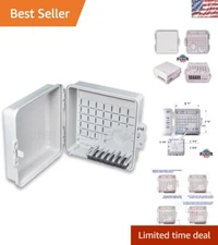 Durable Weatherproof 9x9x4 Inch Junction Box - UV-Rated Thermoplastic Enclosure