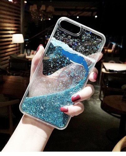 Fundas blandas líquidas a prueba de golpes Whale Quicksand Glitter para Huawei y Honor Case - Imagen 21 de 21