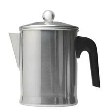 Heavy Duty Stove Top Percolator Coffee Pot Maker Aluminum Steel 9-Cup