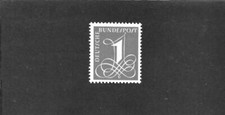 Germany 1955 1pf Grey Single MNH