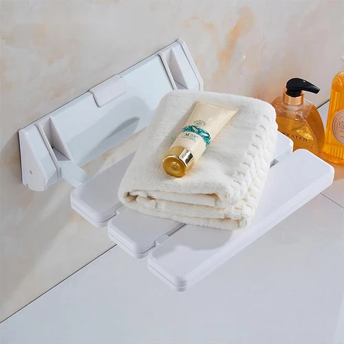 Duschklappsitz für Wandmontage, bis 130 kg - Klappsitz Dusche hochklappbar - Bild 12 von 13