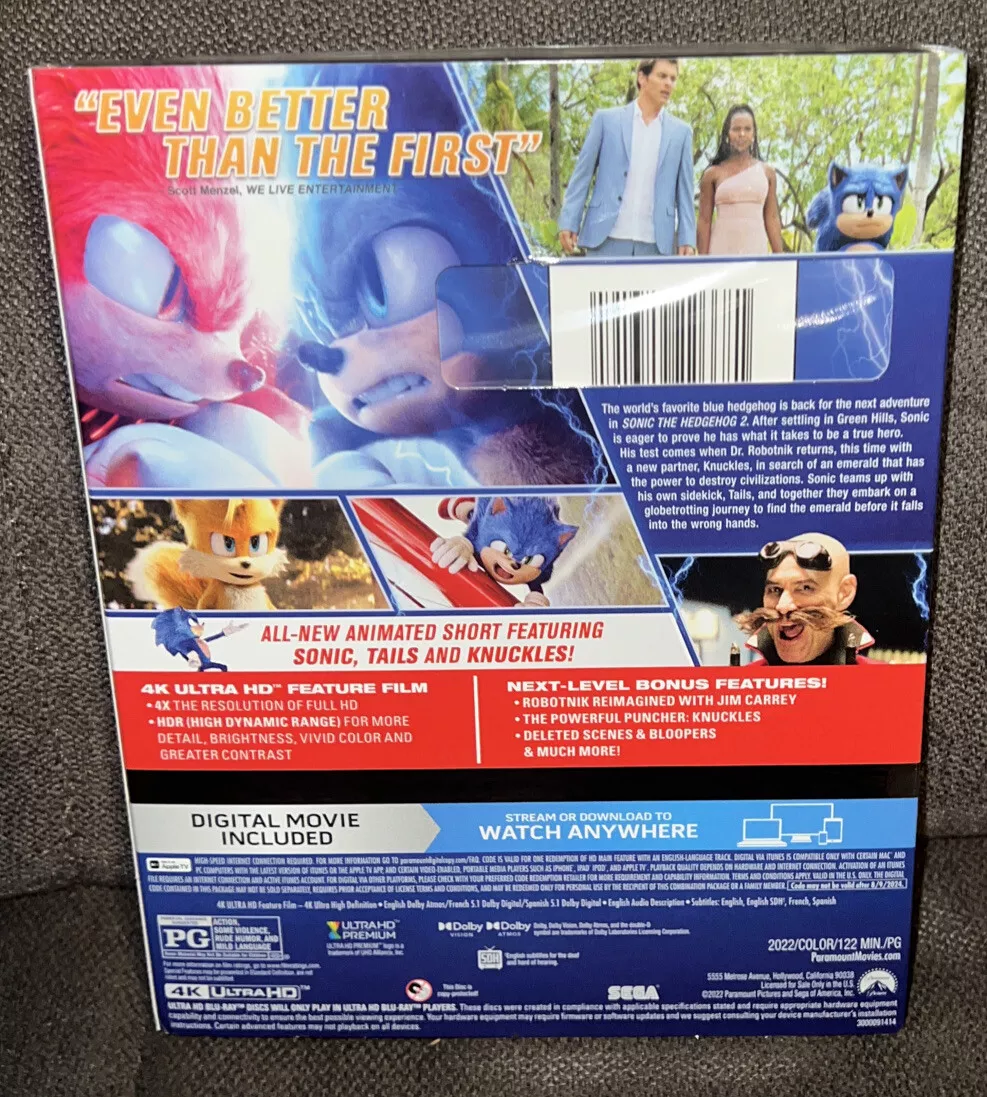 SONIC THE HEDGEHOG : 5 Minute Trailers (4K ULTRA HD) NEW 2020 