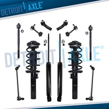 Front Struts w/Coil Spring Rear Shocks Sway Bars Tie Rods for 2012-2017 VW Jetta