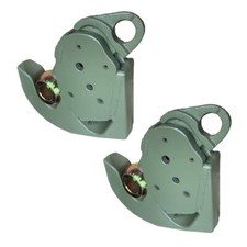 Pair of Cat 2 Tractor Lower Link Quick Release Weld On Hooks C/W Balls