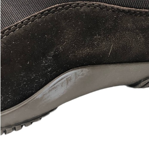 HOGAN Women's Italy Pull On Textile Leather Brown Sneakers Size US 7 EU 37 NWD - Picture 4 of 6