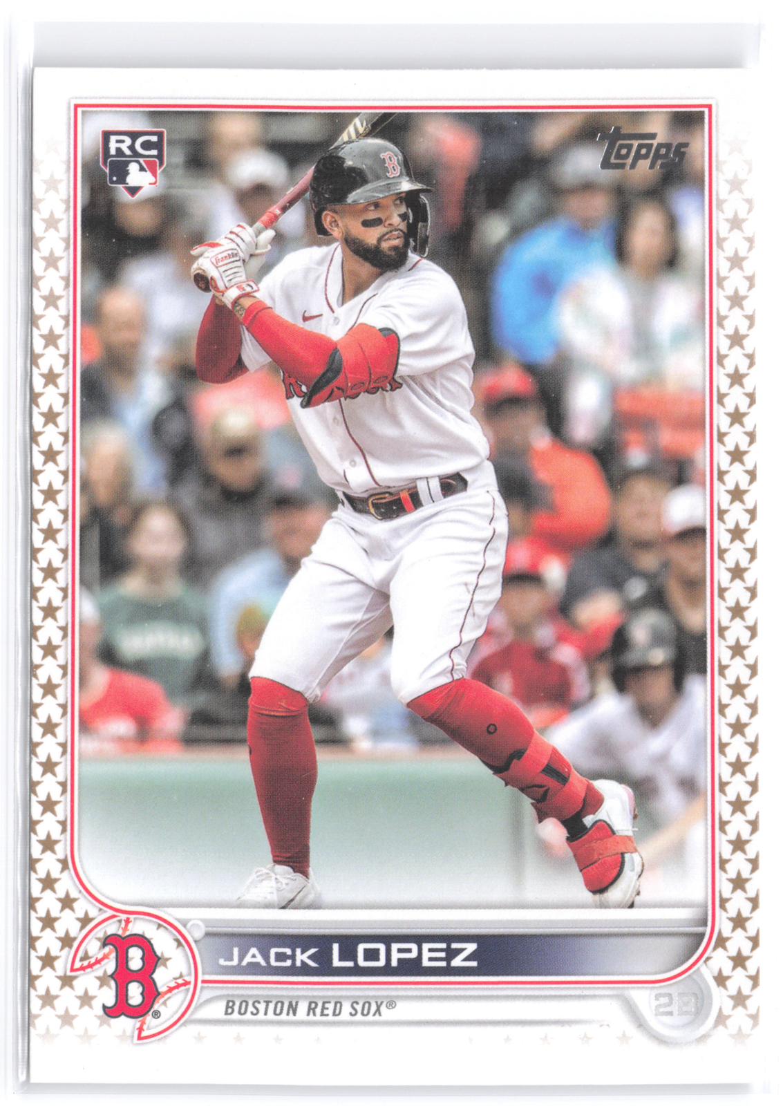 2022 Topps #418 Jack Lopez Gold Star RC