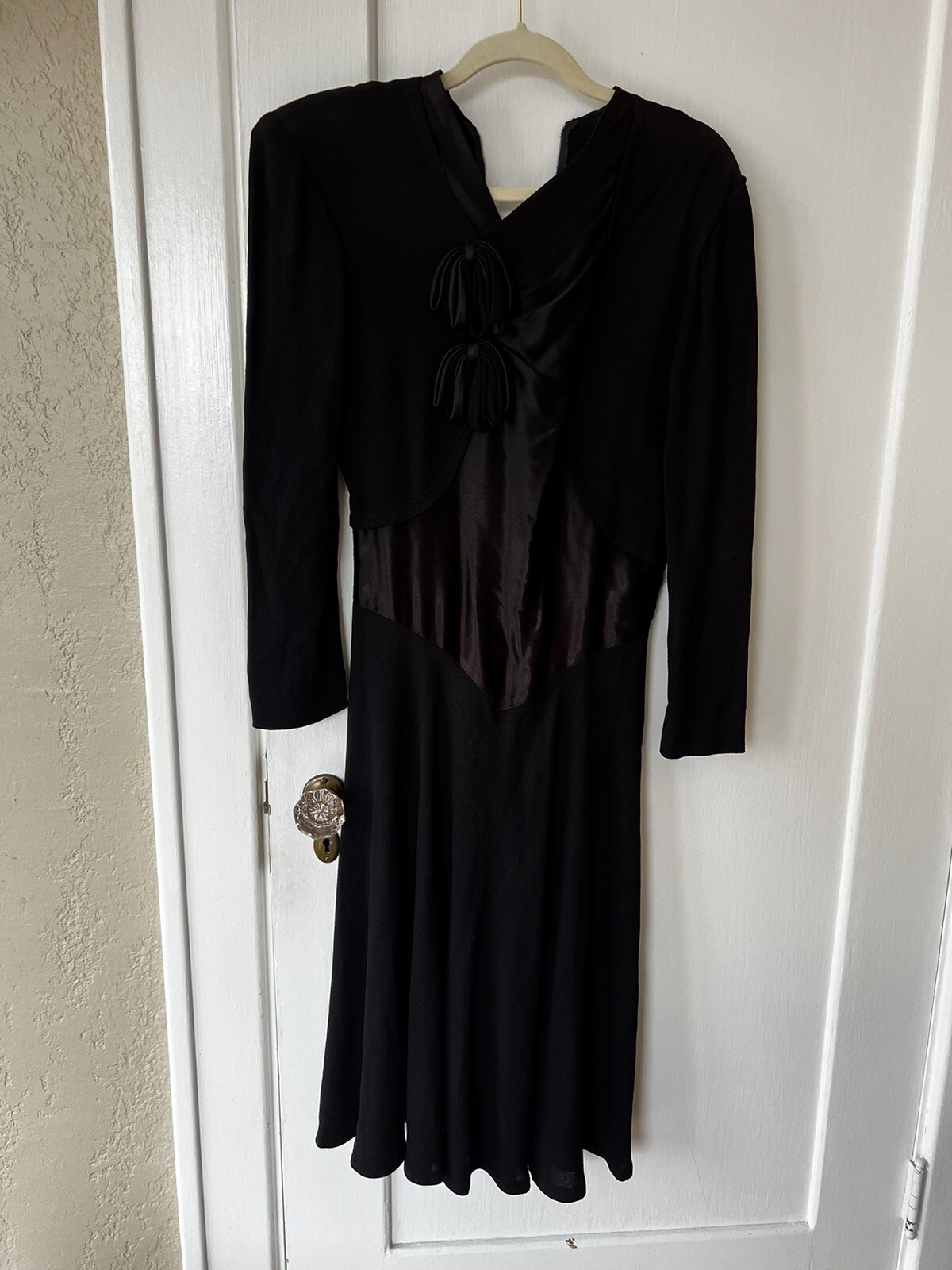 Vintage 1940s Black Dress Gem