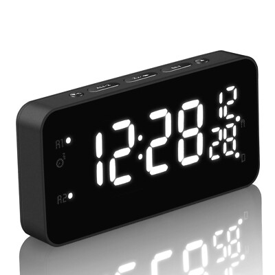 Digitaler Wecker für Schlafzimmer, LED Countdown einfach vibrierend laut süß
