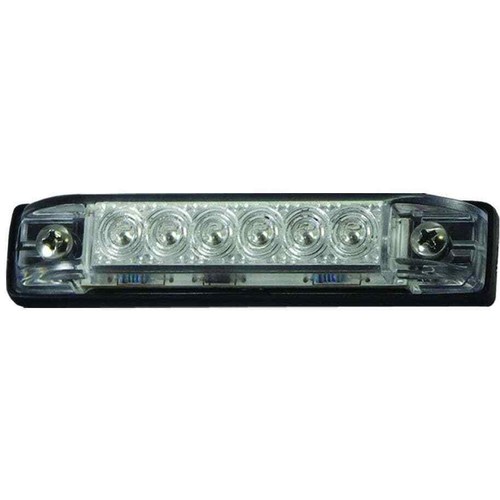 T-H Marine LED Slim Line Utility Strip Lights, 4" - Clear - Picture 2 of 5