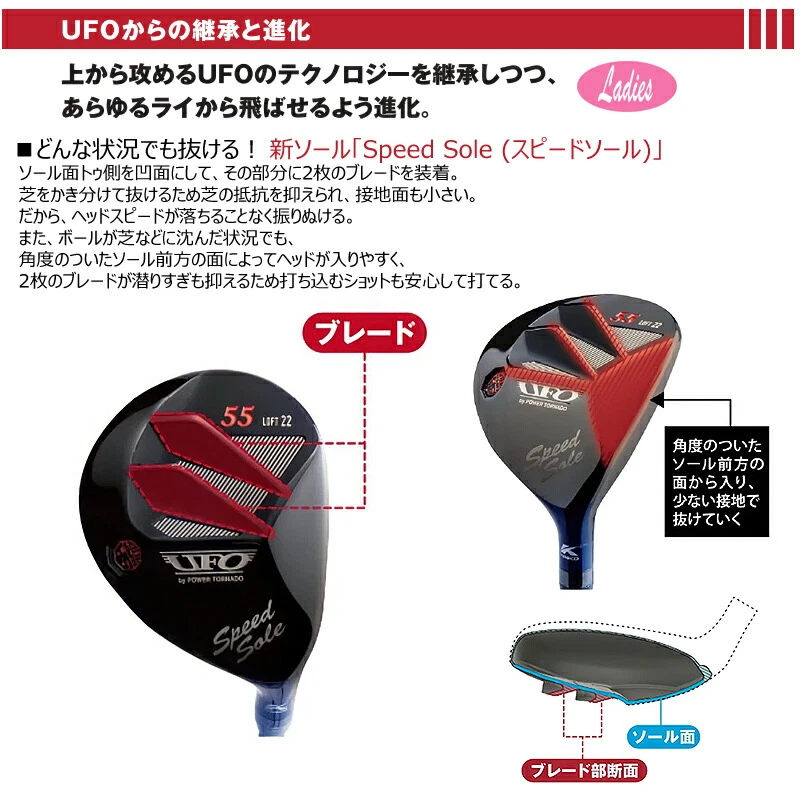 Women KASCO UFO 2022 speed Hybrid 66 26deg RH Falcon graphite Flex L HC New - Image 3 of 4