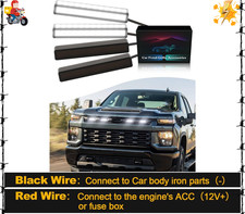 LED Grill Lights for Chevy Silverado 2014-2024 2025 Grille Lights Front White