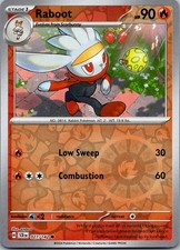 2024 Raboot 027/142 Common Stellar Crown Pokemon Reverse Holo