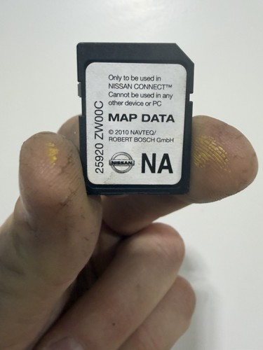 2011–2014 Nissan Navigation SD Card Map 25920-ZW00D OEM Used
