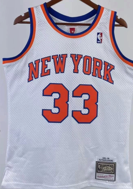 New York Knicks Patrick Ewing 1985-86 White Jersey - NWT - Size Options
