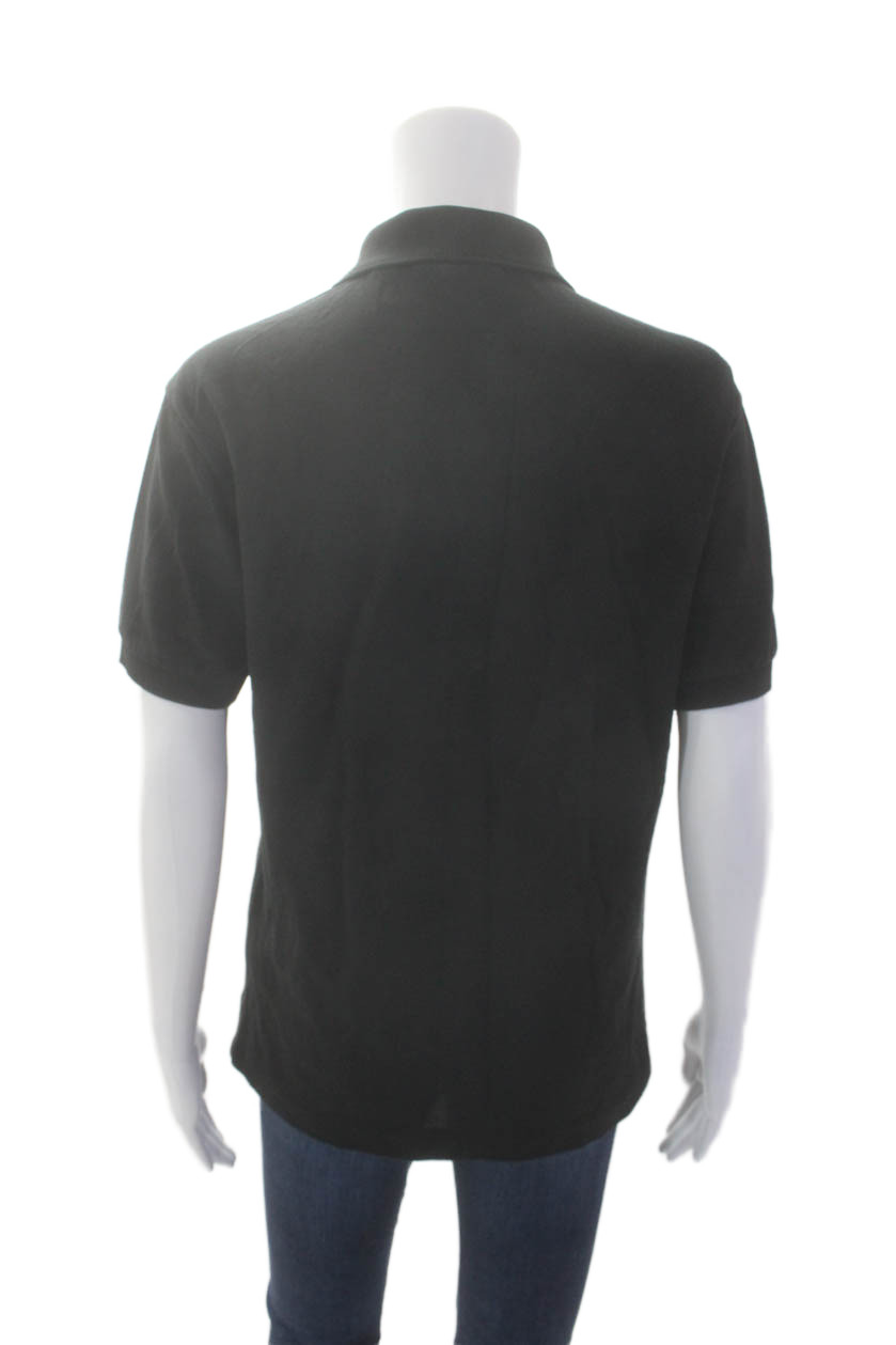 Lacoste Womens Cotton Colared Short Sleeve Pullover Polo Shirt Black SIze 3 thumbnail 3
