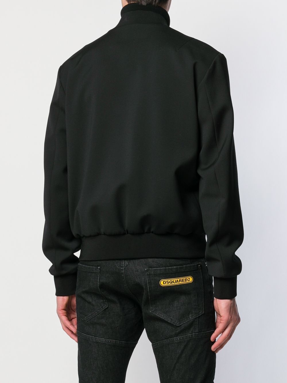 DSQUARED2 TIE DYE PRINT BOMBER JACKET BLACK SIZE IT 46 / M "NWT" image 2