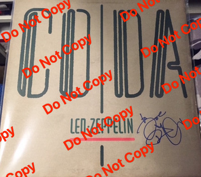 ROBERT PLANT signed CODA LP album LED ZEPPELIN AUTOGRAPH auto BECKETT LOA BAS