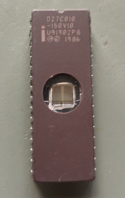 Intel D27C010-150V10 128Kx8-Bit 1M EPROM Memory Ceramic IC DIP 32 Pin