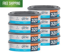 Diaper Genie Essentials Round Refill 8-Pack 320 Count Pack of 8 , Unscented