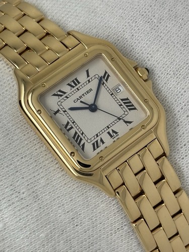Cartier Panthere Solid 18ct Yellow Gold Large 29mm Gents Watch 2026 Service