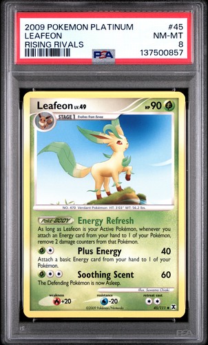Leafeon graded PSA 8 for sale on eBay