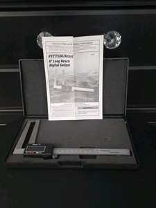 Pittsburgh 6" Long Reach Digital Caliper Accurately measure w/ in +/-0.001 63714