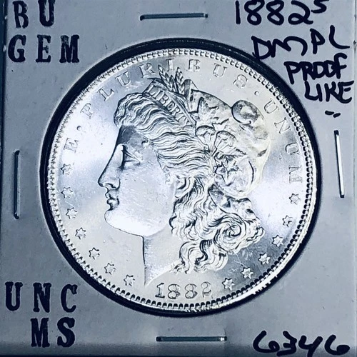 1882 S BU GEM MORGAN SILVER DOLLAR UNC MS+++ U.S. MINT RARE COIN 6346