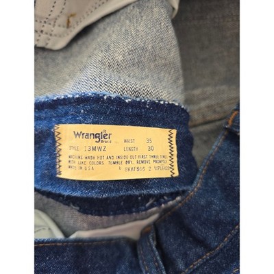 Vintage Wrangler 13MWZ Cowboy Cut Jeans 35x30 Western 70s 80s
