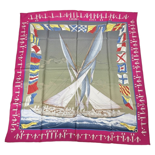Hermes Carre 90 EN COURSE Silk 100% Scarf