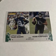 2019 Panini Instant Tajae Sharpe Adam Humphries WILD CARD GREEN SSP #'d 3/10