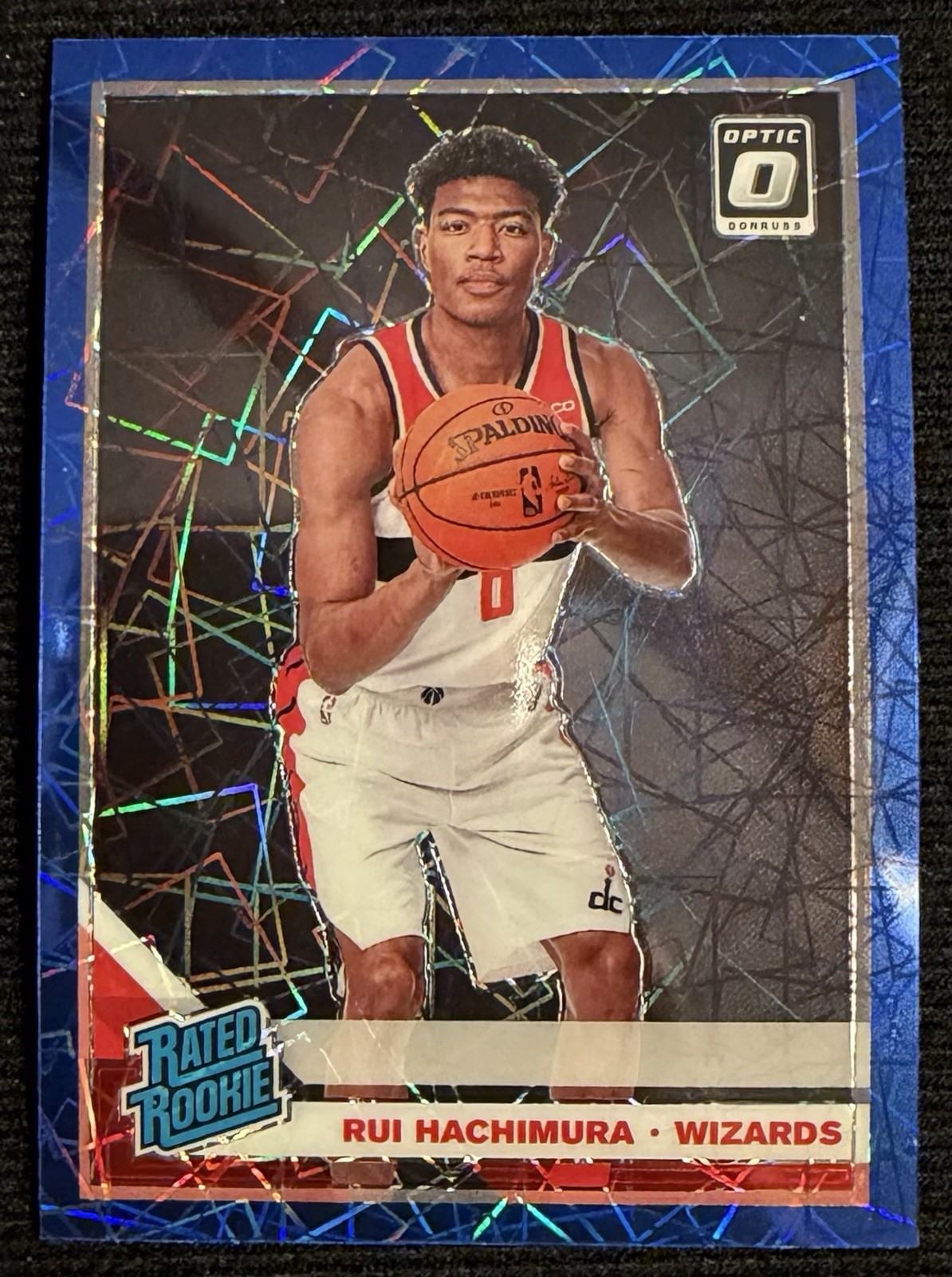 2019-20 Panini Donruss Optic RUI HACHIMURA Rated Rookie Blue Velocity RC #188