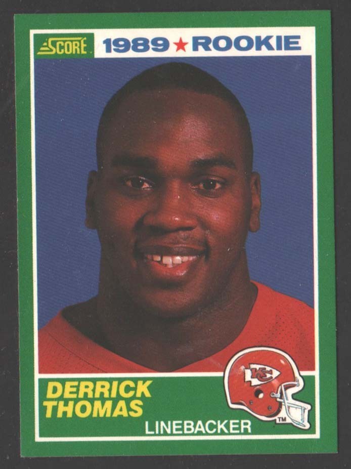 1989 Score #258 Derrick Thomas RC Kansas City Chiefs Nr/Mt+