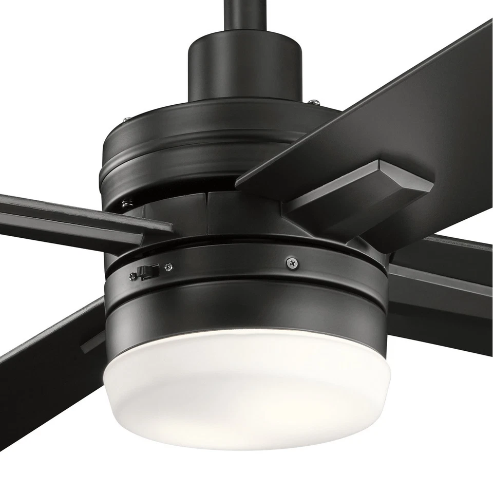 Kichler Lighting 330140SBK Lija 52 inch Satin Black Ceiling Fan - Image 4 of 4