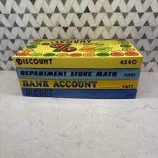 Vtg  1983 Creative Teaching Associates Consumer Math Games Lot Budget Discount