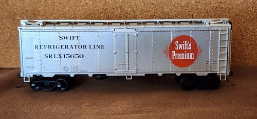 Swift RR 40' Ice Reefer 15650 Kadee Comp ruedas de metal Athearn caja azul construido HO | Zustand: Used