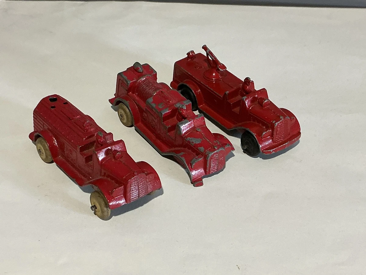 Coffret Pompiers TootsieToy USA Véhicules Blister #1747 - Miniatures Moulées