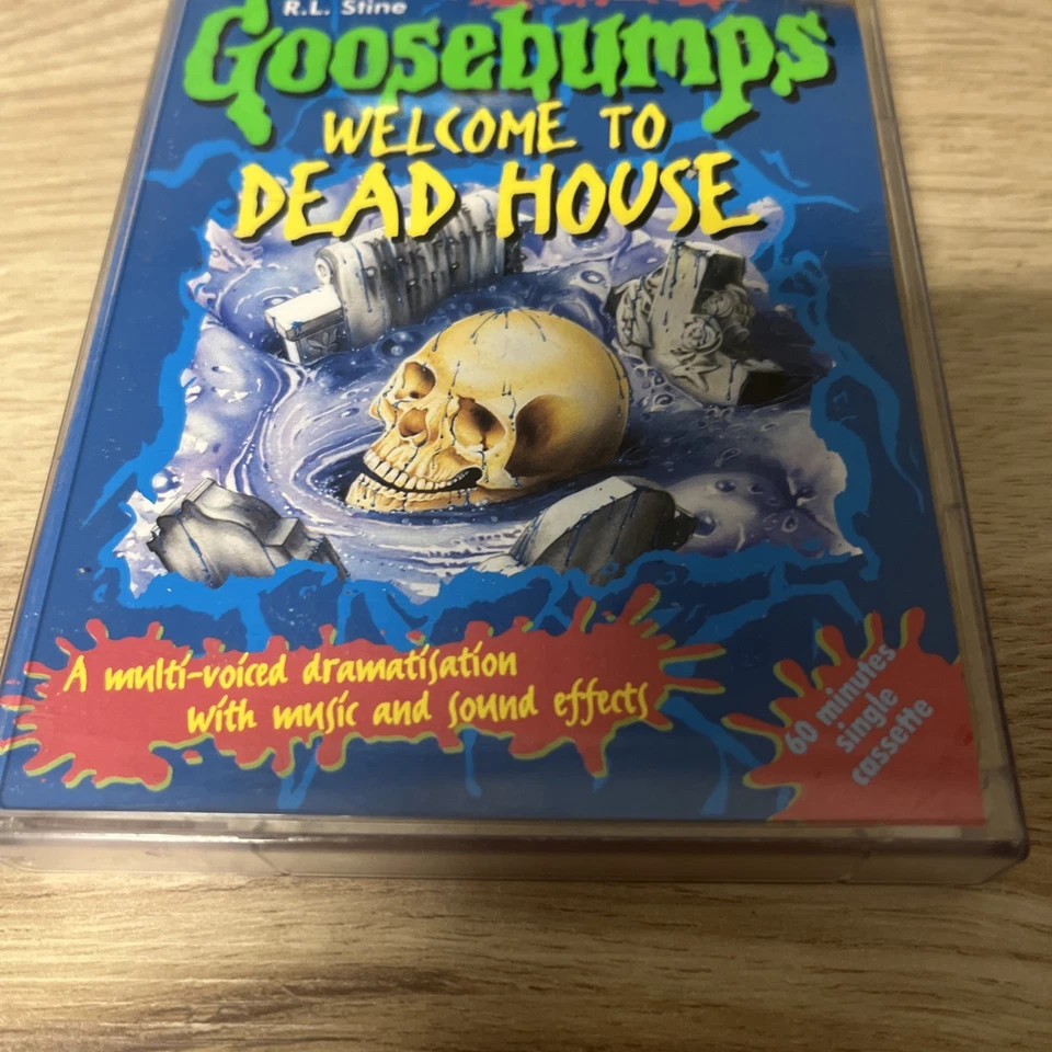 Vintage Goosebumps Welcome to Dead House Audio Cassette Book R.L Stine 1996  - Image 2 of 4