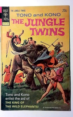 Tono and Kono the Jungle Twins #9 (1974) Western Publishing 1st Print Comic Book